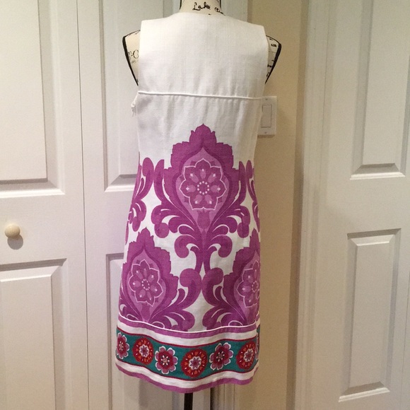 Laundry by shelli segal beaded shift dress Sz 8 - Picture 3 of 8